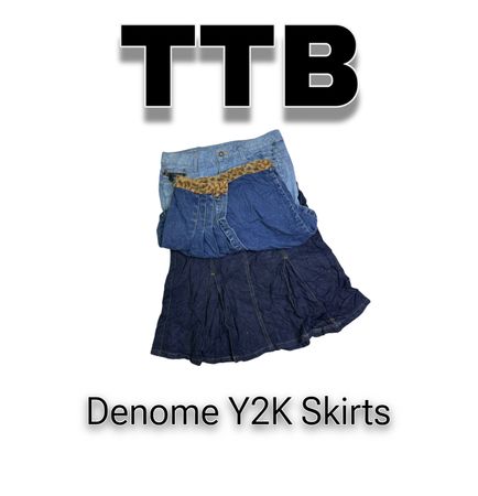 Y2K Denim Mini Skirts     (TTB-01)