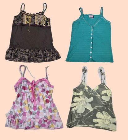 Y2k Floral Summer Tops