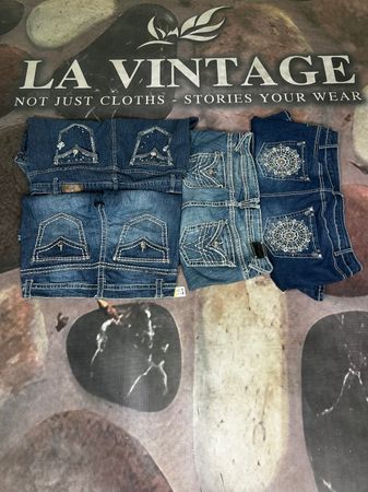 Y2K Shorts flared back embroided