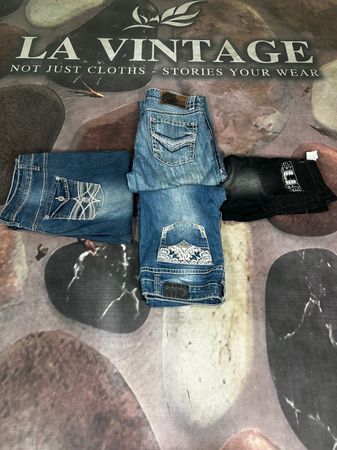 Y2K Women’s Bootcut Flared Jeans – Embroidered Back Detail Retro Denim