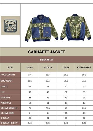 Upcycled Camo Carhartt Bomber Jacket