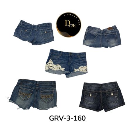 Classic Blue Denim Mini Shorts – Summer Essential (GRV-3-160)