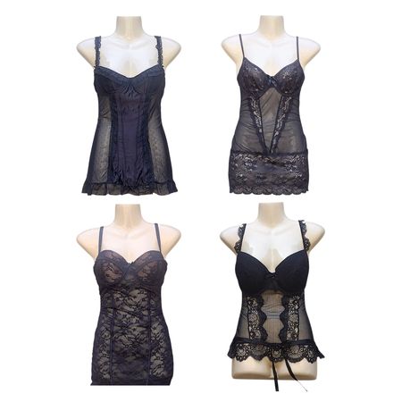 Midnight Black Babydoll Tops