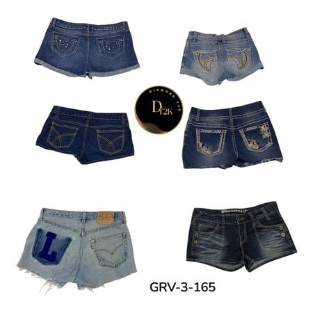 Classic Blue Denim Mini Shorts – Perfect for Everyday Wear (GRV-4-165)