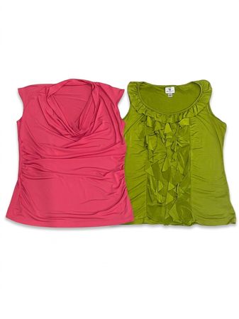 (FV-971) Y2K Solid Colour Tops