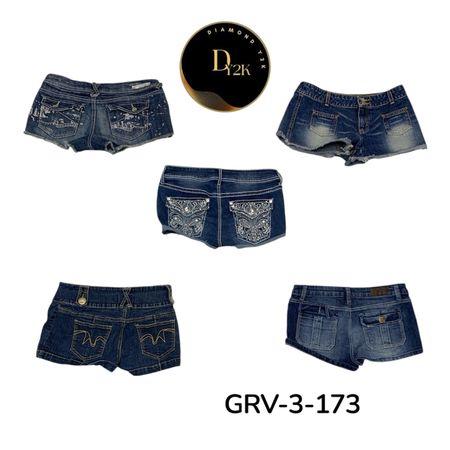 High-Waist Denim Mini Shorts – Trendy & Comfortable (GRV-3-173)