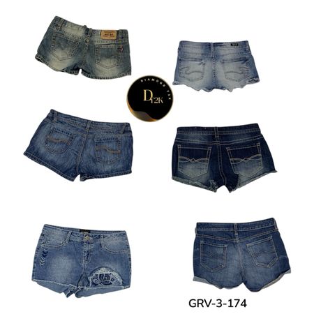Y2K Style Denim Mini Shorts – Cute Summer Outfit (GRV-3-174)