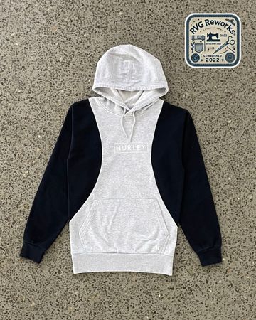 Upcycled Contrast Panel Hoodie