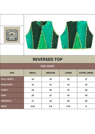 Upcycled Contrast Wave Crop Top