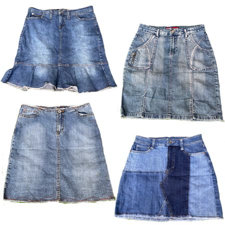 Y2K NYC IT GIRL DENIM MIDI SKIRTS RE-2904