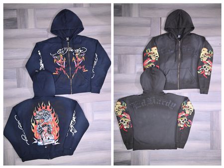 Pulls à zip Ed Hardy pour hommes