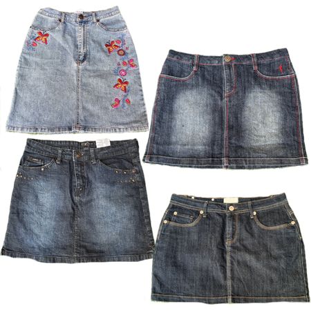 Y2K UNIQUE DENIM MIDI SKIRTS RE-2905
