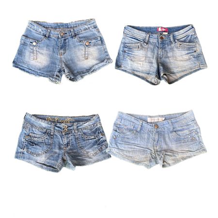 Y2K Era Cyber Girl Denim Sexy Shorts Re-2906