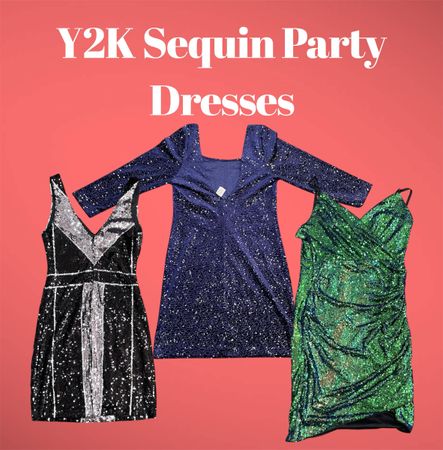 Y2K Sequin Party Dresses - (25/03)