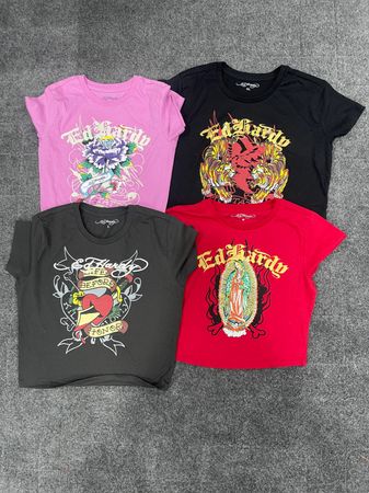 Ed hardy ladies baby tees