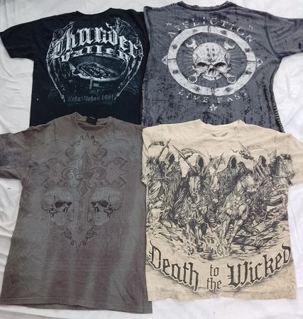 CR7034 Vintage Skull T-Shirts