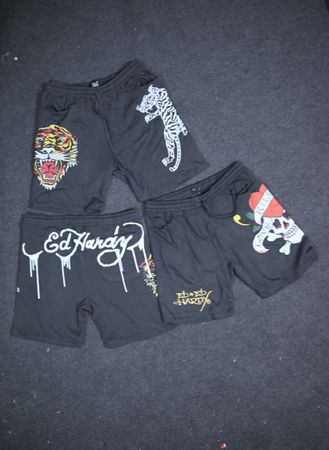 Ed Hardy Men's Shorts, 12 pcs, (Ed-016), Dark Grey