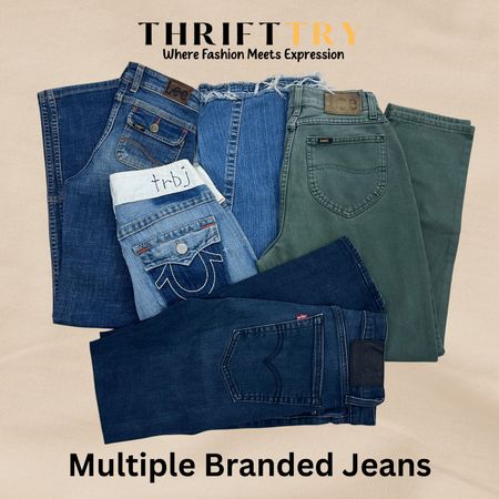 Multiple Branded Denim Jeans