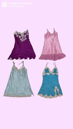 Y2k shinning Silk slip