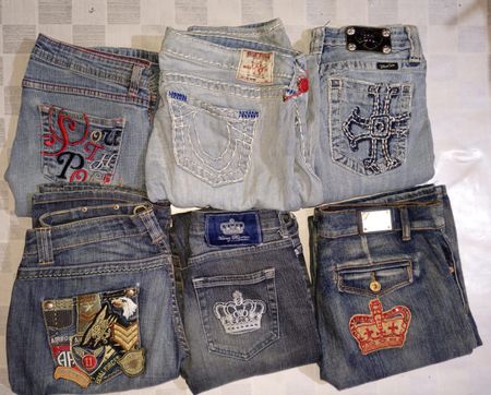 MISS ME TRUE RELIGION AND OTHER BRAND WOMAN WEAR JEANS  (MR795)