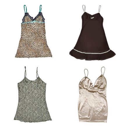 Y2K Moody Grunge Slip Dresses