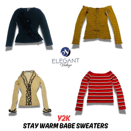 Y2K Stay Warm Babe Sweaters - EV0763