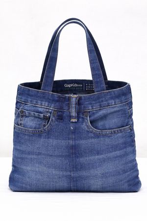 CR1423 Upcycled Jeans Tote Bag