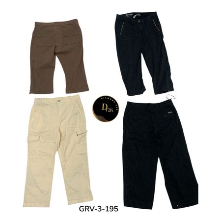 Y2Kインスパイア カーゴカプリ – カジュアルでエッジの効いたストリートウェア (Grv-3-195)