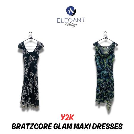 Y2K Bratzcore Glam Maxi Dresses - EVM0786