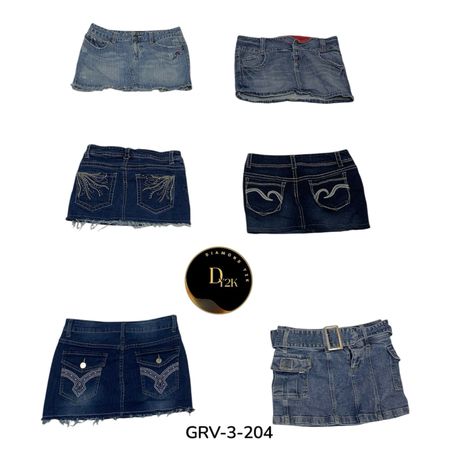 Y2K Vintage Midi Skirt – Retro Aesthetic Streetwear (GRV-3-204)