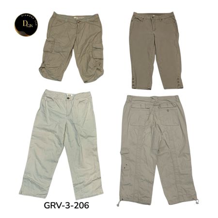 Y2K Cargo Capri Pants – Vintage Streetwear Essential (GRV-3-207)