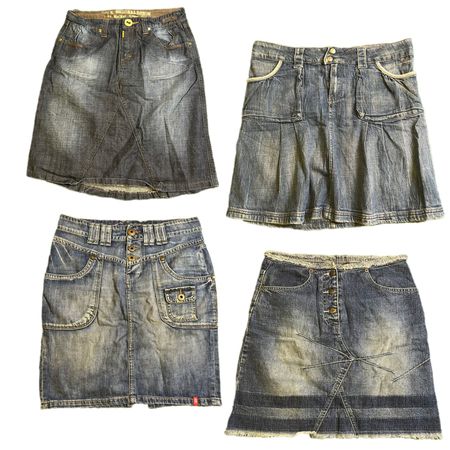 Y2K NYC IT Girl Denim Mini Skirts RE-2919