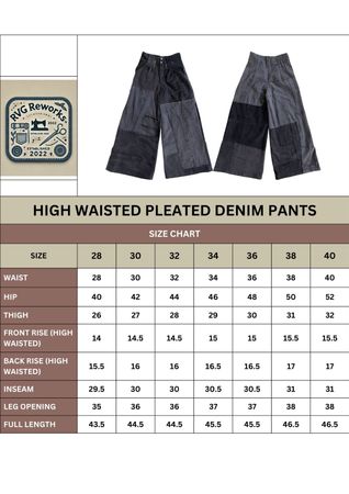 Upcycled Wide-Leg Patchwork Denim Pants