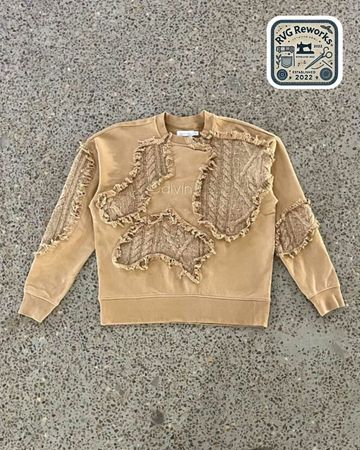 Upcycled Distressed y2k Calvin Klein Sweatshirt