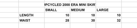 UPCYCLED 2000 ERA MINI SKIRT