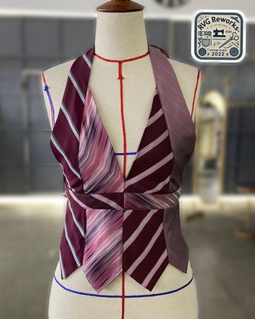 Upcycled Tie Tank Top