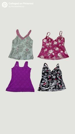 Y2k Golden Glow Camis