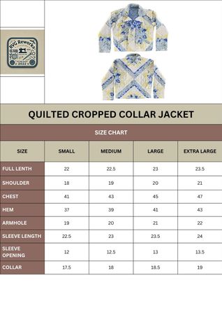 Upcycled Quilted Wide-collar Jacket