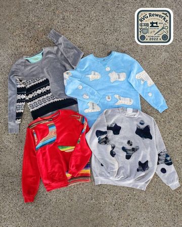 Upcycled Patchwork Sweater