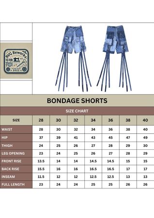 Upcycled Denim Cargo Shorts with Extended Straps