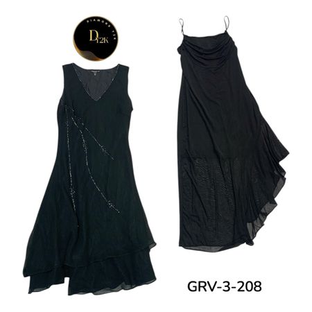 Y2K schwarzes Poly Kleid – Clean Girl Ästhetik 2000er (GRV-3-209)