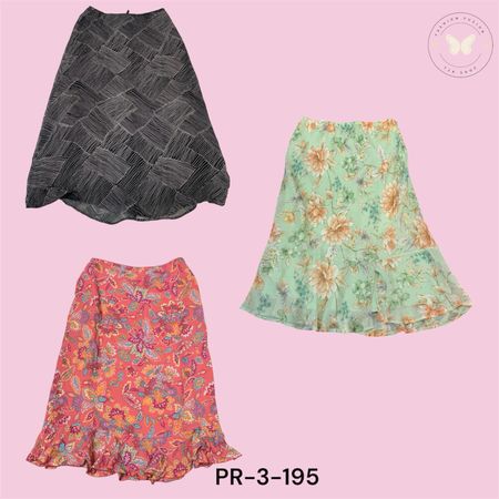 Color Splash Printed Skirt – Standout Everyday Look (PR-3-195)