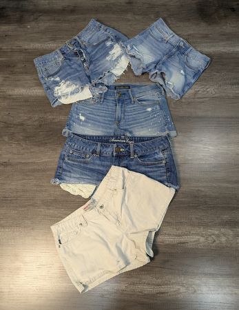 4590 - American Eagle, Aeropostale, Abercrombie デニムショーツ