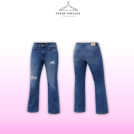 Y2K flares mix Jeans Ft Apple Buttom