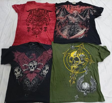 CR7072 Vintage Skull T-Shirts