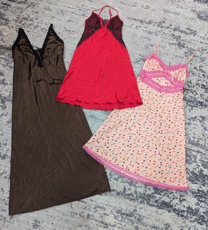 Y2K Silk Slip Dresses B# 004 20-Pcs