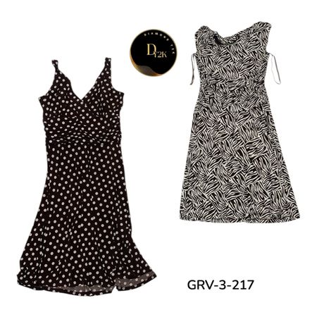 Y2K Printed Poly Dress – Vintage Aesthetic Streetwear (GRV-3-217)