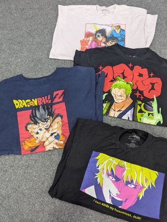 ZV2094 Japanese Anime Print T-Shirts