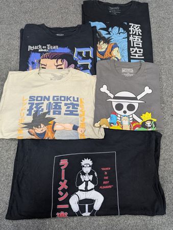 CRZ2095 Japanese Anime Print T-Shirts