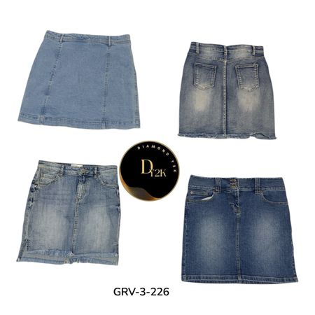 Y2K Low Rise Denim Mini Skirt – Iconic Retro Style (GRV-3-226)